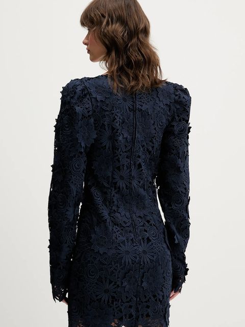 Rotate sukienka kolor granatowy mini prosta 1150321725