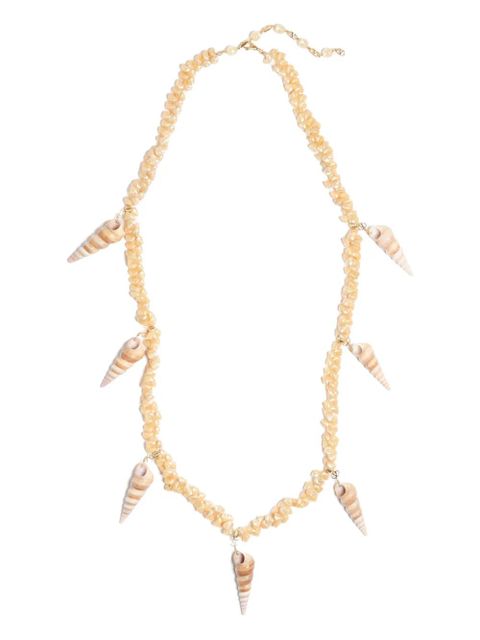 Valentino Garavani Jardin Aquatique shell necklace - Gold - zdjęcie produktu nr 1