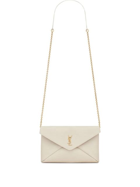 Saint Laurent Cassandre envelope chain crossbody bag - Neutrals - zdjęcie produktu nr 1