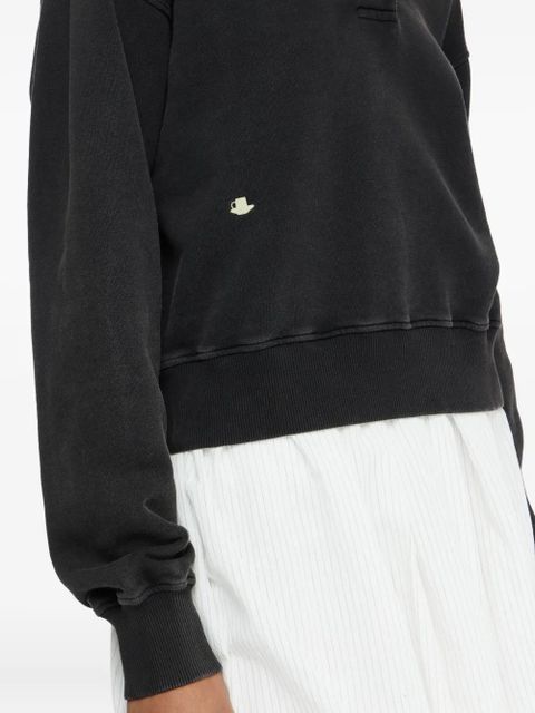 JW Anderson cotton polo top - Black