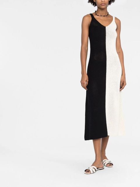 ZIMMERMANN Clover colour-block crochet dress - Black