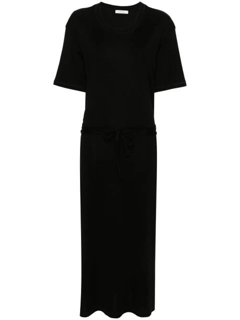 LEMAIRE ribbed-knit belted maxi dress - Black - zdjęcie produktu nr 1