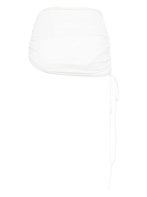 Christopher Esber ruched orbit bikini skirt - White - zdjęcie produktu nr 2