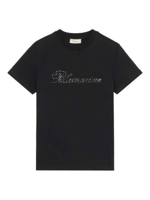 Blumarine logo-embroidered t-shirt - Black - zdjęcie produktu nr 1