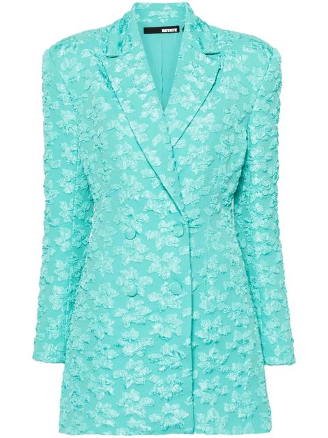 ROTATE BIRGER CHRISTENSEN textured double-breasted blazer - Green - zdjęcie produktu nr 1