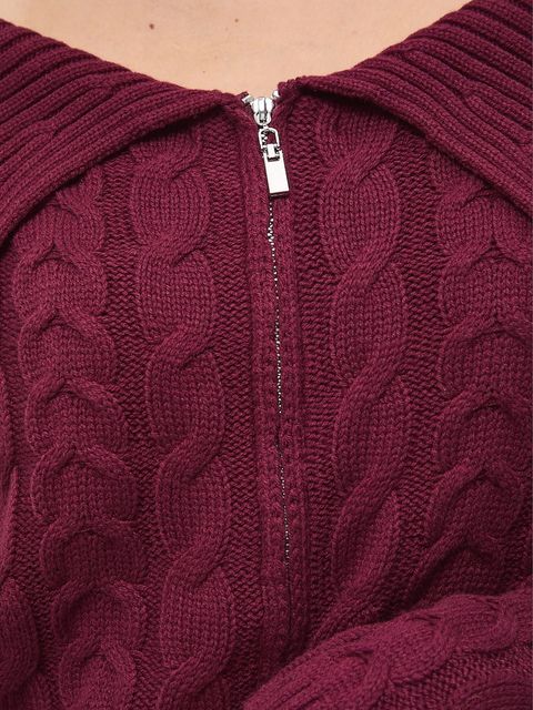 Medicine kardigan damskie kolor bordowy