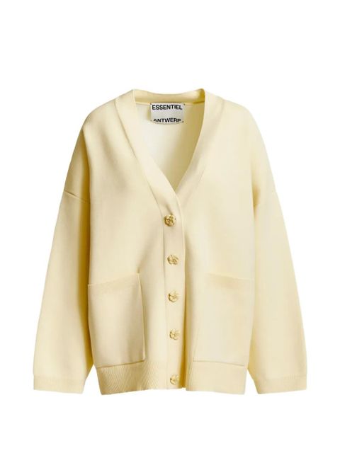 Essentiel Antwerp flower-button cardigan - Neutrals - zdjęcie produktu nr 1