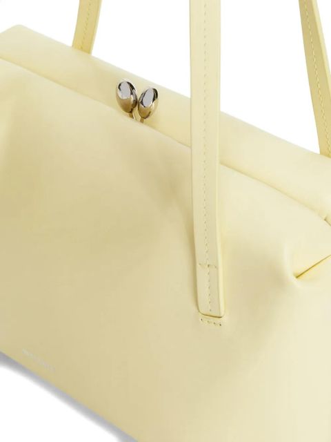 Jil Sander small Goji Pillow embossed frame leather tote bag - Neutrals