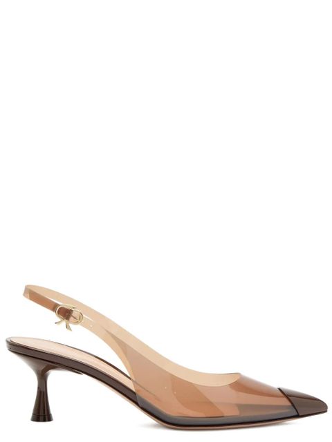 Gianvito Rossi Diana pointed slingback pumps - White - zdjęcie produktu nr 2