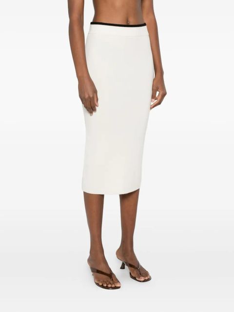PINKO ribbed skirt - Neutrals