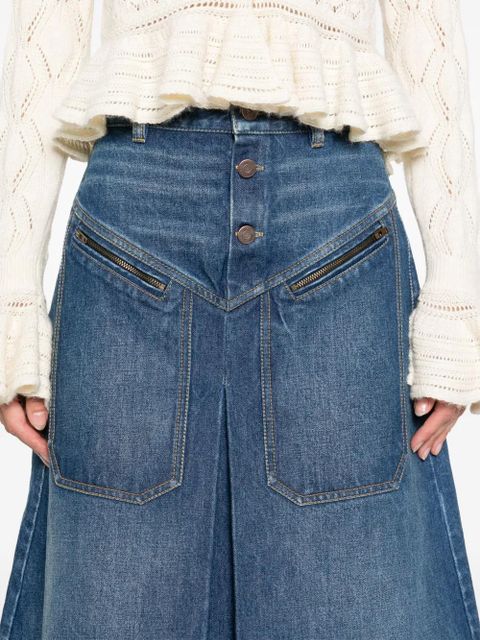 Chloé denim midi skirt - Blue