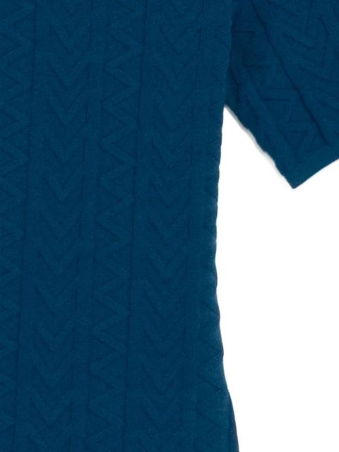 Michael Kors MK2000 logo-embossed mini dress - Blue