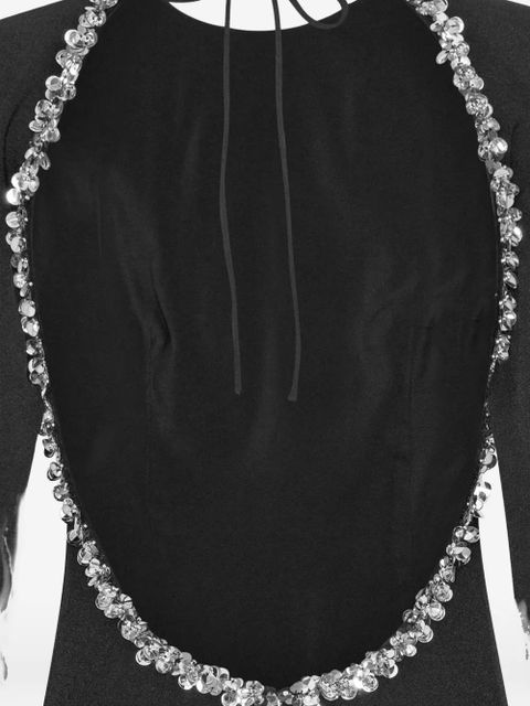 ROTATE BIRGER CHRISTENSEN open-back maxi dress - Black