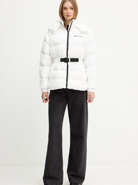 Karl Lagerfeld Jeans kurtka kolor biały zimowa A3W15023