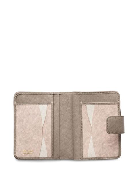 Prada small saffiano-leather zip wallet - Grey