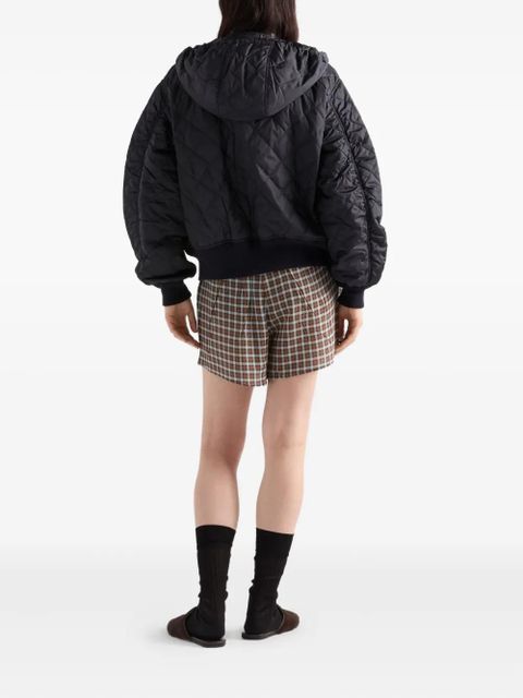 Prada quilted hooded jacket - Blue - zdjęcie produktu nr 2