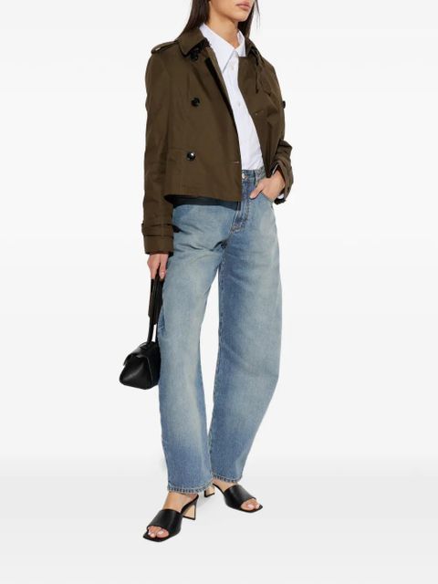 Burberry Swarby belt buttoned jacket - Green - zdjęcie produktu nr 2