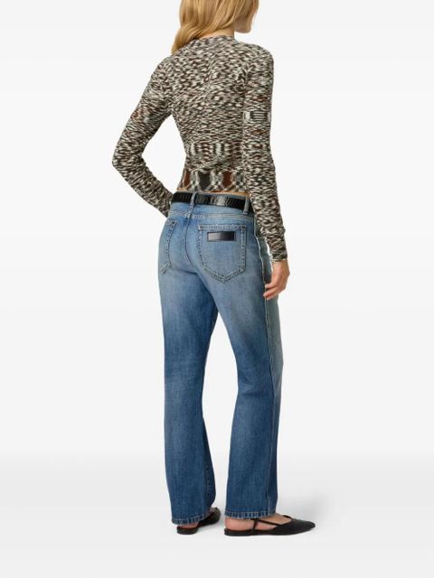 Missoni patterned crew-neck sweater - Black