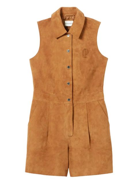Claudie Pierlot collared embroidered jumpsuit - Brown - zdjęcie produktu nr 1
