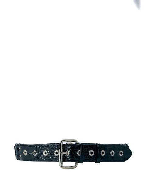 Vivienne Westwood embossed buckle leather belt - Black - zdjęcie produktu nr 2