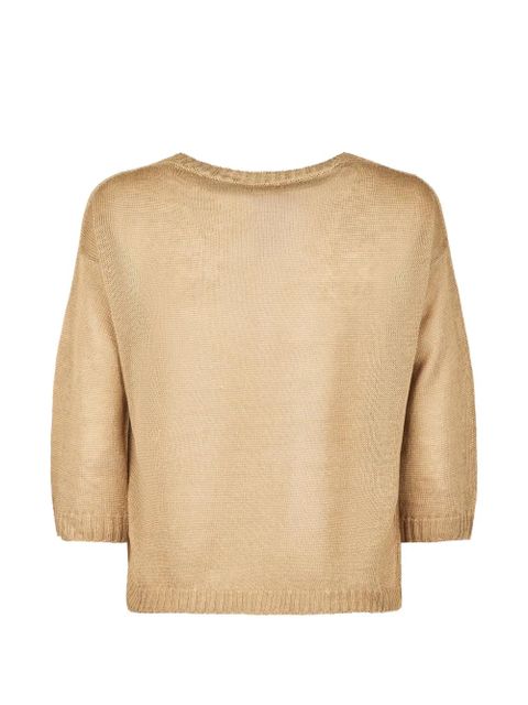 Weekend Max Mara round-neck knitted top - Neutrals - zdjęcie produktu nr 2
