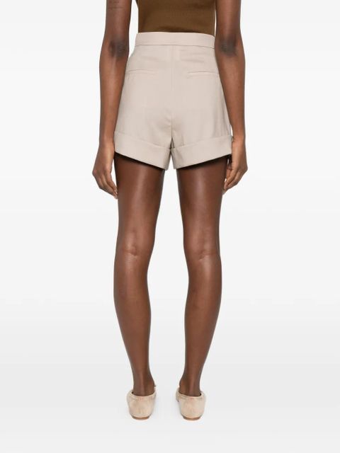 Max Mara Celebre cuffed shorts - Neutrals
