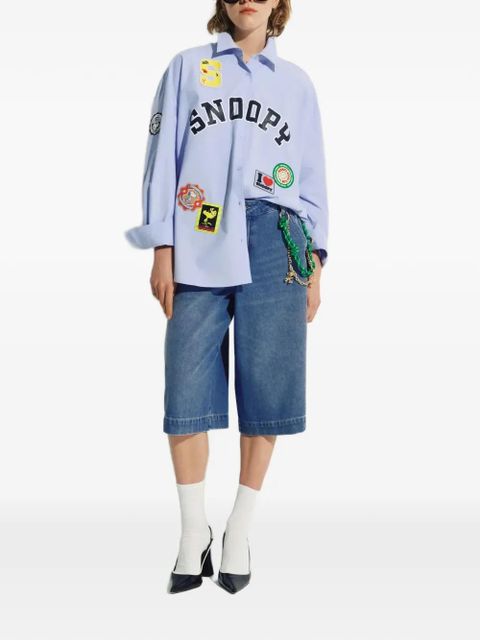 Essentiel Antwerp Snoopy-patch shirt - Blue - zdjęcie produktu nr 2