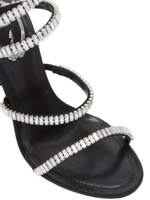 René Caovilla Cleo crystal-embellished sandals - Black