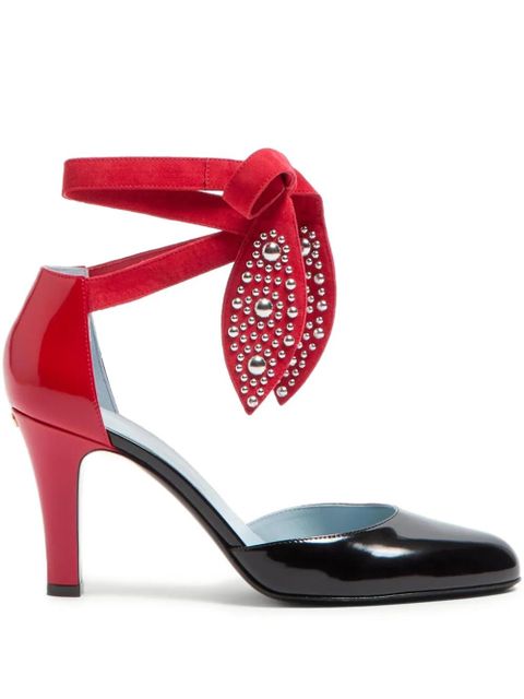 Valentino Garavani 85mm Foliefoliage pumps - Black