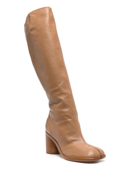 Maison Margiela Tabi 80mm knee-high boots - Brown