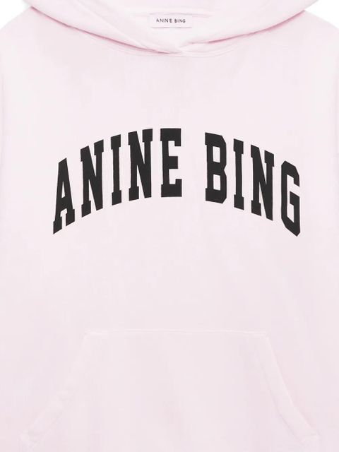ANINE BING Harvey logo-detail hoodie - Pink