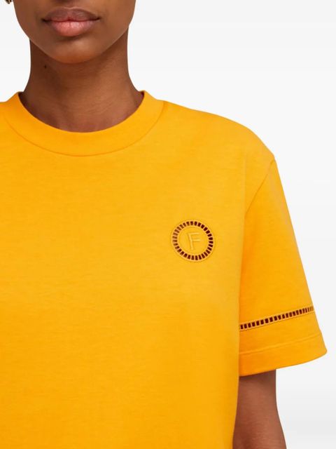Ferragamo logo-embellished crew-neck T-shirt - Yellow