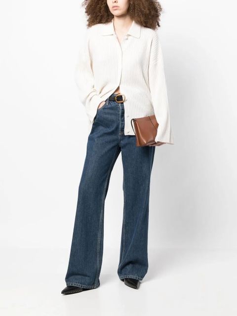 Reformation Fantino cashmere collared cardigan - White - zdjęcie produktu nr 2