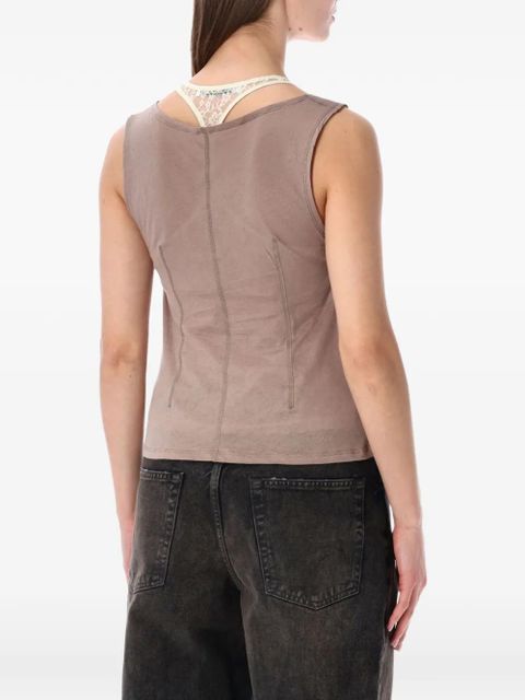 OUR LEGACY Velvet Sand Airveil tank top - Neutrals - zdjęcie produktu nr 2