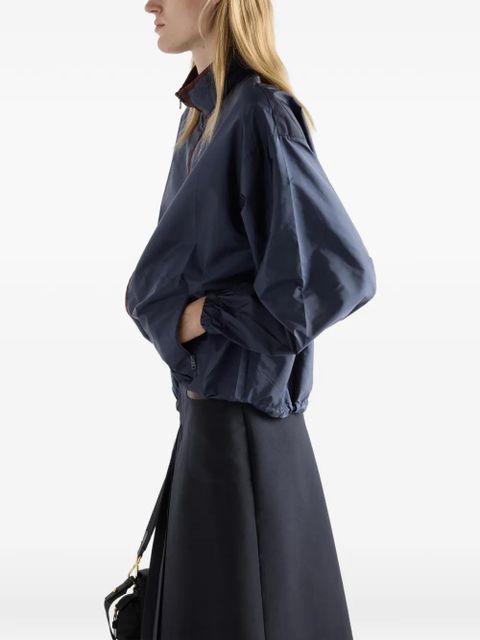 Prada elasticized-cuff zip-fastening jacket - Blue