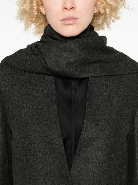 TOTEME scarf-detail single-breasted blazer - Grey