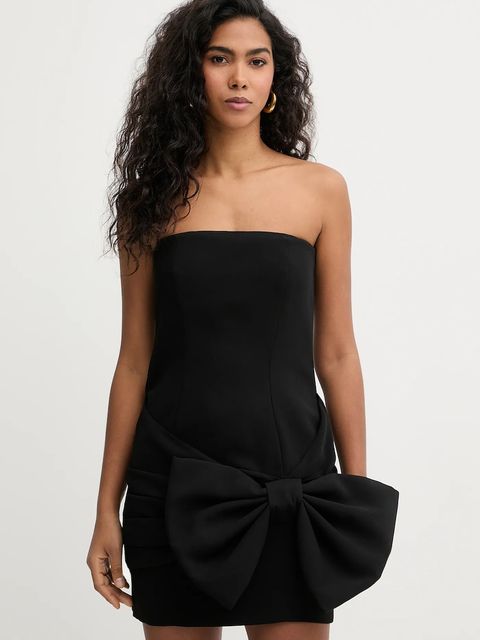 Marella sukienka MLTEDITORE kolor czarny mini dopasowana 2613221013200 - zdjęcie produktu nr 1