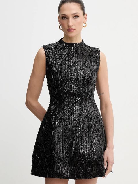 Bardot sukienka kolor czarny mini rozkloszowana 60202DB - zdjęcie produktu nr 1