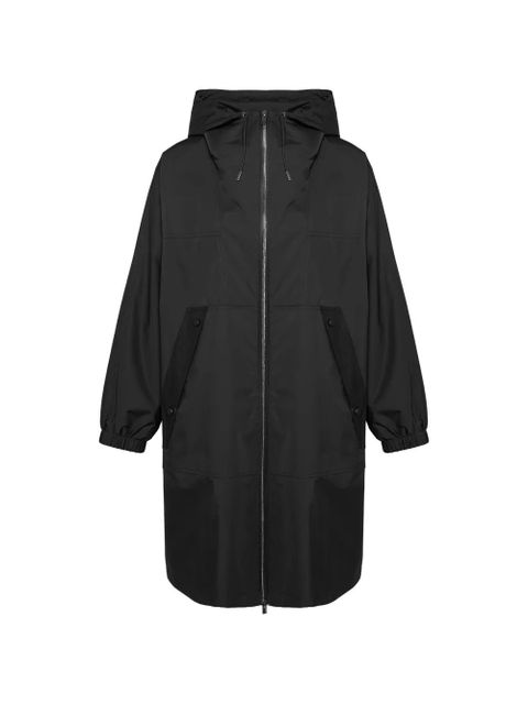 Yves Salomon hooded waterproof coat - Black - zdjęcie produktu nr 1
