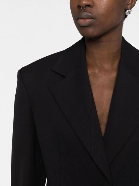 Versace Single-breasted wool blazer - Black