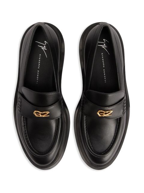 Giuseppe Zanotti Malick Zali leather loafers - Black