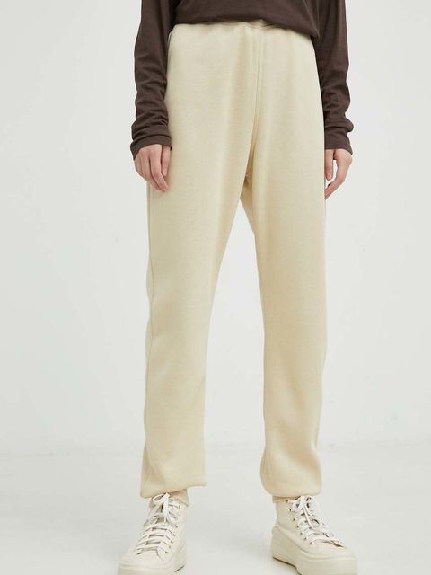 G-Star spodnie dresowe kolor beżowy gładkie - zdjęcie produktu nr 1