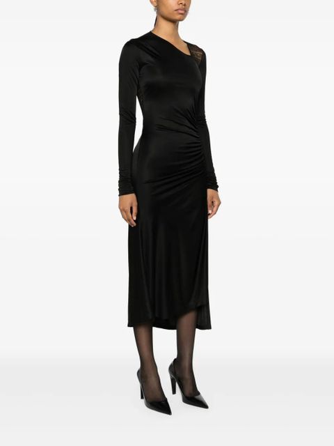 Givenchy 4G-lace asymmetric midi dress - Black