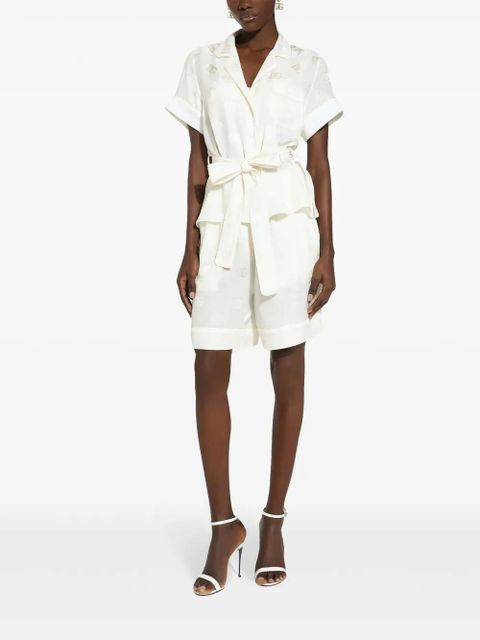 Dolce & Gabbana DNA logo-print shorts - White