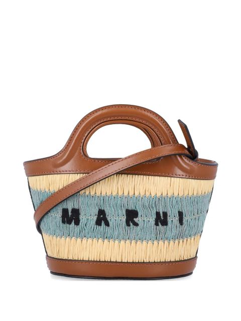Marni Tropicalia mini tote bag - Brown - zdjęcie produktu nr 1