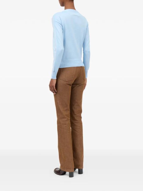 MM6 Maison Margiela V-neck buttoned cardigan - Blue