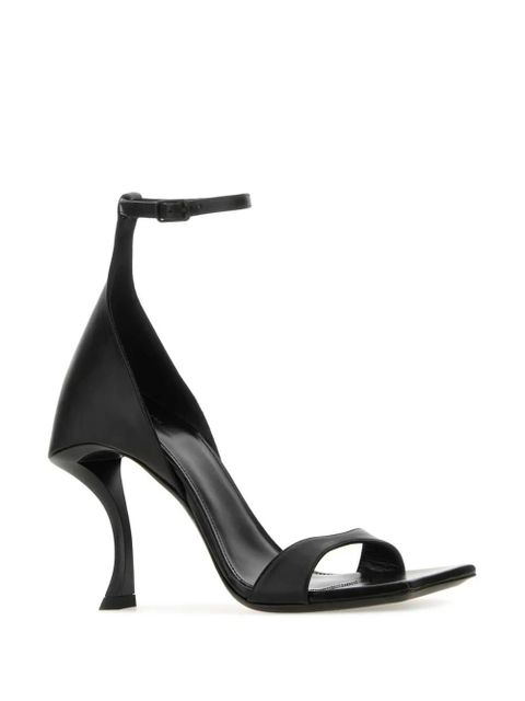 Balenciaga Hourglass 100mm leather sandals - Black - zdjęcie produktu nr 2