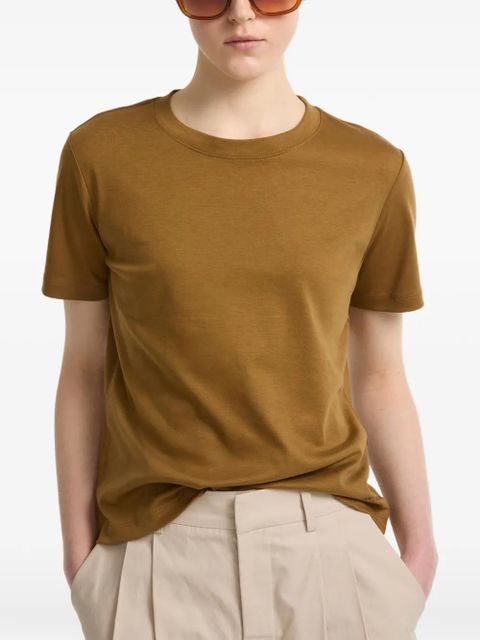 Yves Salomon crew-neck T-shirt - Brown - zdjęcie produktu nr 2