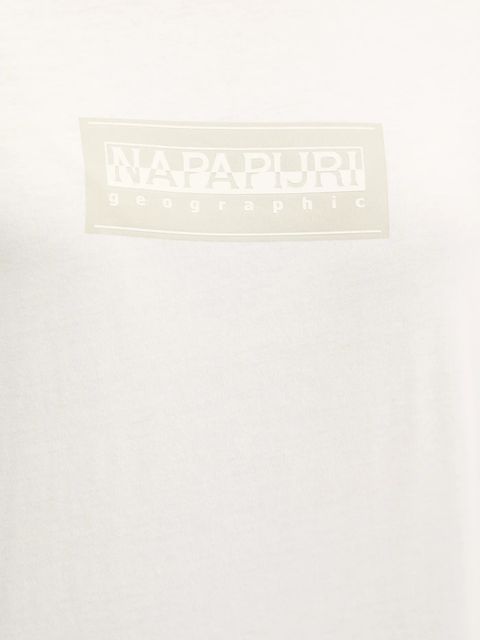 Napapijri t-shirt bawełniany S-Box damski kolor beżowy NP0A4IP12061 - zdjęcie produktu nr 2
