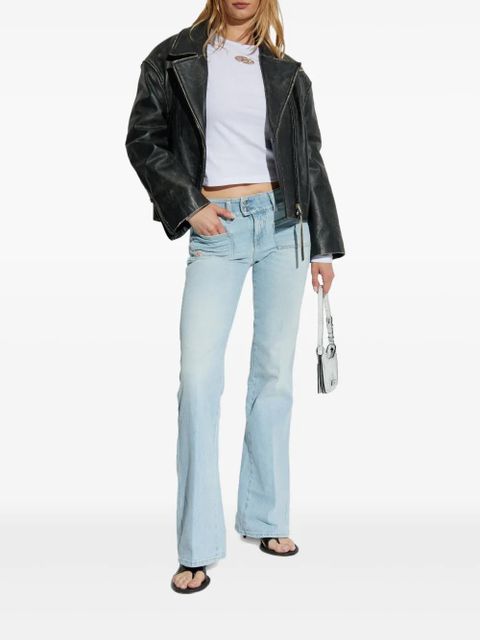 Diesel T-Uncutie long-sleeve logo T-shirt - White